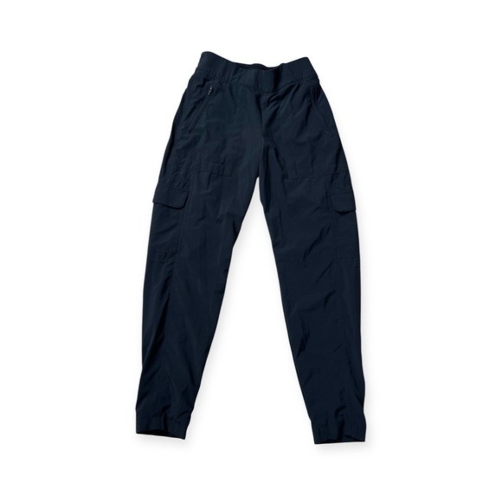 Athleta Chelsea Cargo Lined Pants‎ Athleisure Travel Hiking Black Sz 2 *note